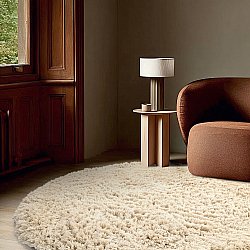 Round rug - Aliste Wool Shaggy (alabaster gleam)