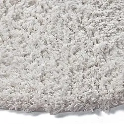 Round rug - Combarro Solid Cotton Shaggy (cream)
