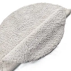 Round rug - Combarro Solid Cotton Shaggy (cream)