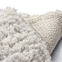Round rug - Combarro Solid Cotton Shaggy (cream)