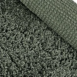Round rug - Combarro Solid Cotton Shaggy (green)