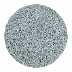 Round rug - Combarro Solid Cotton Shaggy (light blue)