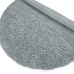 Round rug - Combarro Solid Cotton Shaggy (light blue)