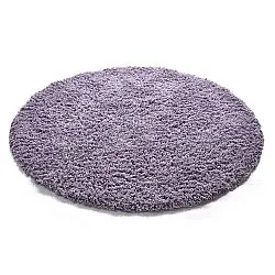 Round rug - Combarro Solid Cotton Shaggy (light purple)