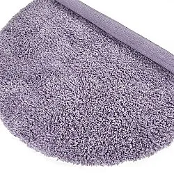 Round rug - Combarro Solid Cotton Shaggy (light purple)
