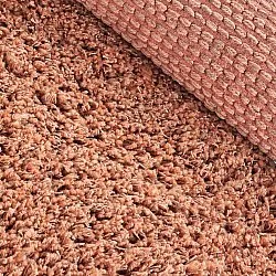 Round rug - Combarro Solid Cotton Shaggy (light orange)