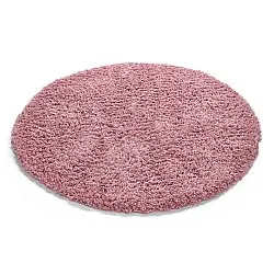 Round rug - Combarro Solid Cotton Shaggy (light pink)