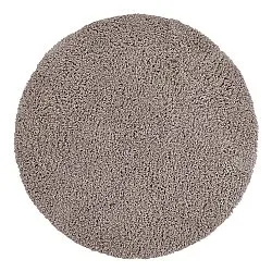 Round rug - Combarro Solid Cotton Shaggy (taupe)