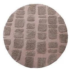 Round rug - Otranto Natural Cotton Shaggy (taupe)