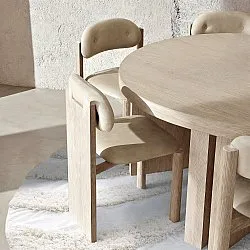 Round rug - Sivota Natural Cotton Shaggy (off-white)