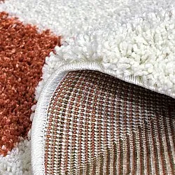 Round rugs - Albi (white/orange)