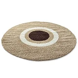 Round rugs - Alsace (beige/white/brown)