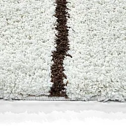 Round rugs - Eze (white/brown)