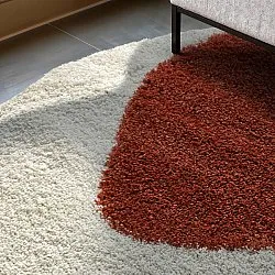 Round rugs - Sanghar (white/orange/green)