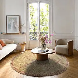Round rugs - Tiznit (beige/pink)