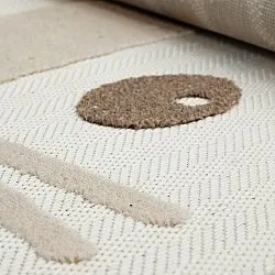 Round Children's Rug - Kind Lion (cream)