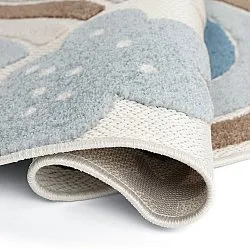 Round Children's Rug - Rainbow Potpourri (cream/multi)