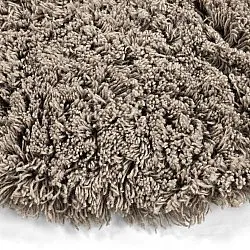 Round rug - Aliste Wool Shaggy (brown)
