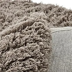 Round rug - Aliste Wool Shaggy (brown)