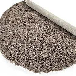 Round rug - Aliste Wool Shaggy (brown)