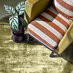 Round rug - Jodhpur Special Luxury Edition (olive green)
