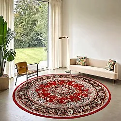 Round rug - Peking (red)