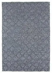Wool rug - Rut (dark grey)