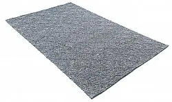 Wool rug - Rut (dark grey)