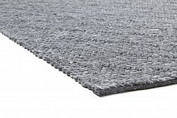 Wool rug - Rut (dark grey)