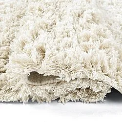 Shaggy rugs - Fassale Hand Woven Wool Shaggy (white)