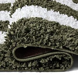 Shaggy rugs - Imilchil (white/green)