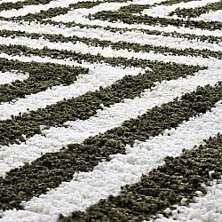 Shaggy rugs - Imilchil (white/green)