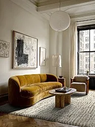Shaggy rugs - Aden (beige/white)