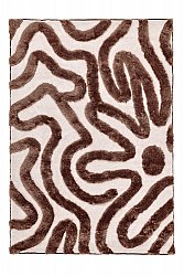 Shaggy rugs - Akaba (brown/light pink)