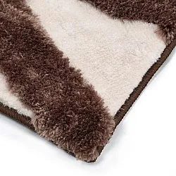 Shaggy rugs - Akaba (brown/light pink)