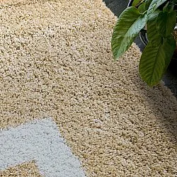 Shaggy rugs - Alsace (beige/white/brown)
