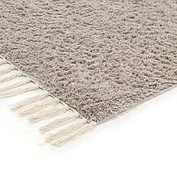 Shaggy rugs - Amira Natural Cotton Shaggy (taupe/yellow)