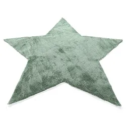 Children's Rug - Aranga Super Soft Star (green)