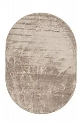 Oval Shaggy Rug - Aranga Super Soft Fur (brown)