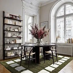 Shaggy rugs - Asilah (green/white)