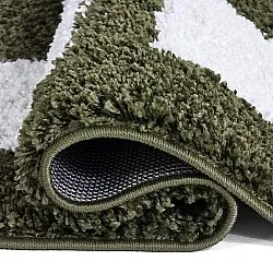 Shaggy rugs - Asilah (green/white)