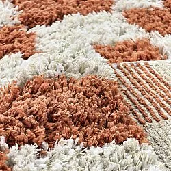 Shaggy rugs - Atrani Natural Cotton Shaggy (orange)