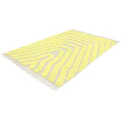 Shaggy rugs - Callista Natural Cotton Shaggy (yellow)