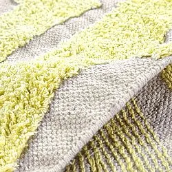 Round rug - Callista Natural Cotton Shaggy (yellow)