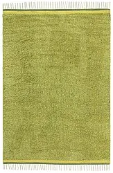 Shaggy rugs - Celina Natural Cotton Shaggy (green/yellow)