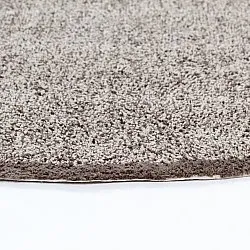 Round rug - Celina Natural Cotton Shaggy (beige/brown)
