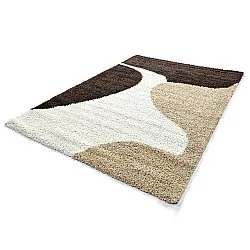 Shaggy rugs - Chiniot (brown/beige/white)