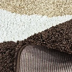 Shaggy rugs - Chiniot (brown/beige/white)