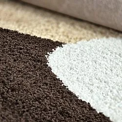 Shaggy rugs - Chiniot (brown/beige/white)