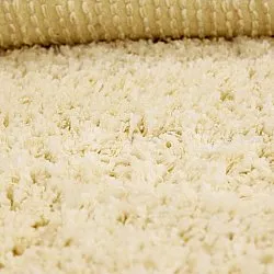 Shaggy rugs - Combarro Solid Cotton Shaggy (light yellow)